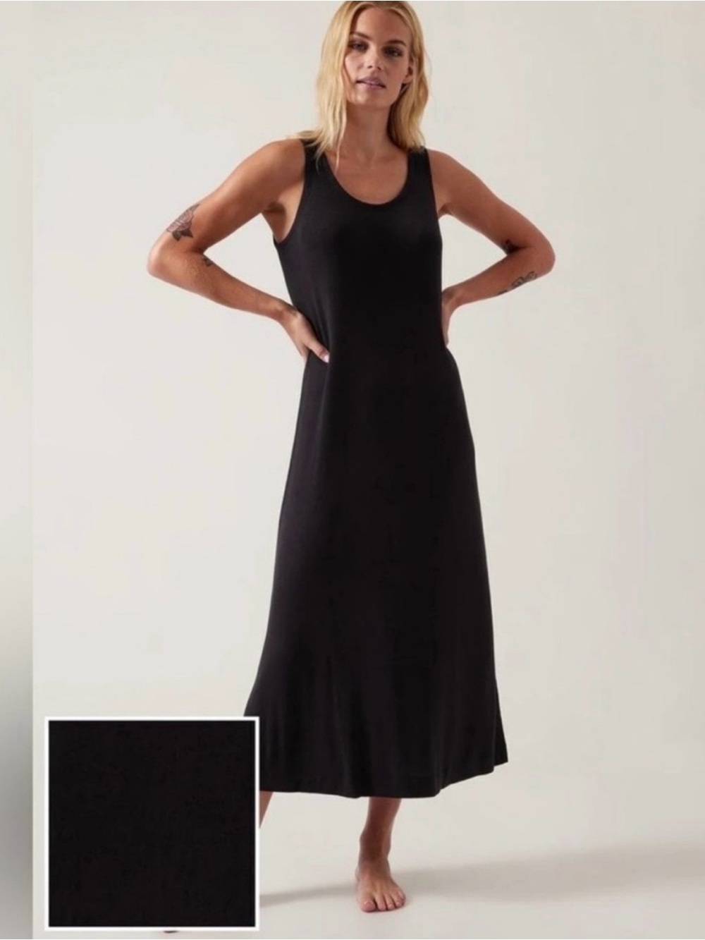 Athleta Well Rested Rib Sleep Tank Dress, SZ S/P - Picture 5 of 6